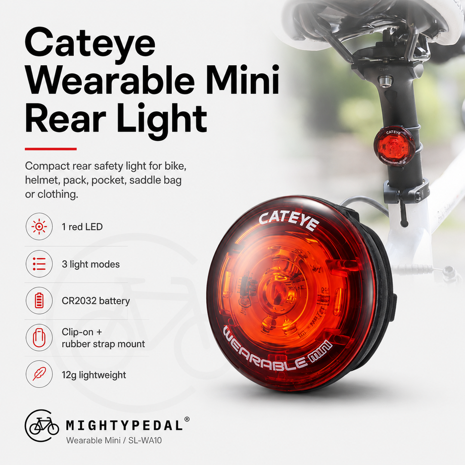 Cateye Wearable Mini Rear Light