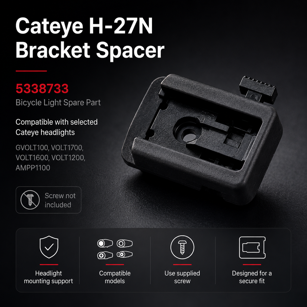 Cateye H-27N Bracket Spacer 5338733