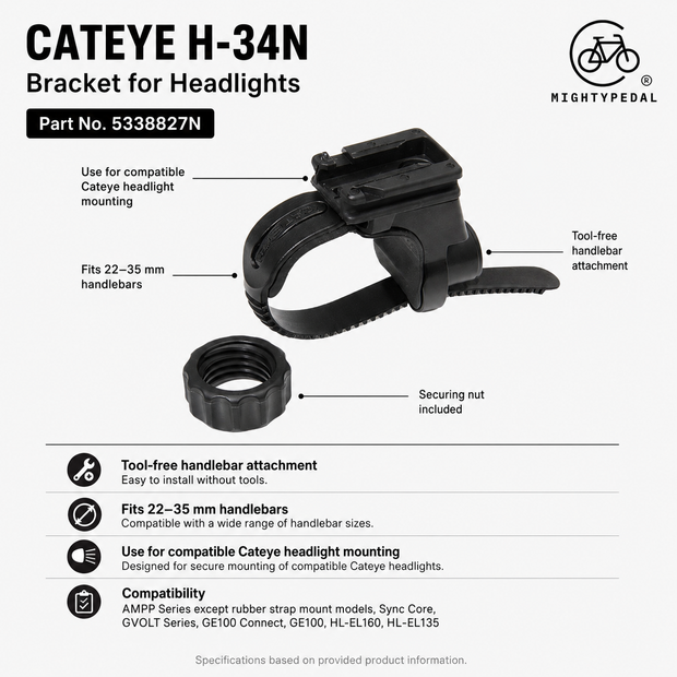 Cateye H-34N Headlight Bracket