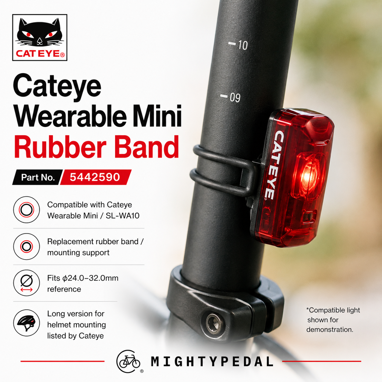 Cateye Wearable Mini Rubber Band