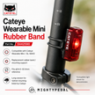 Cateye Wearable Mini Rubber Band