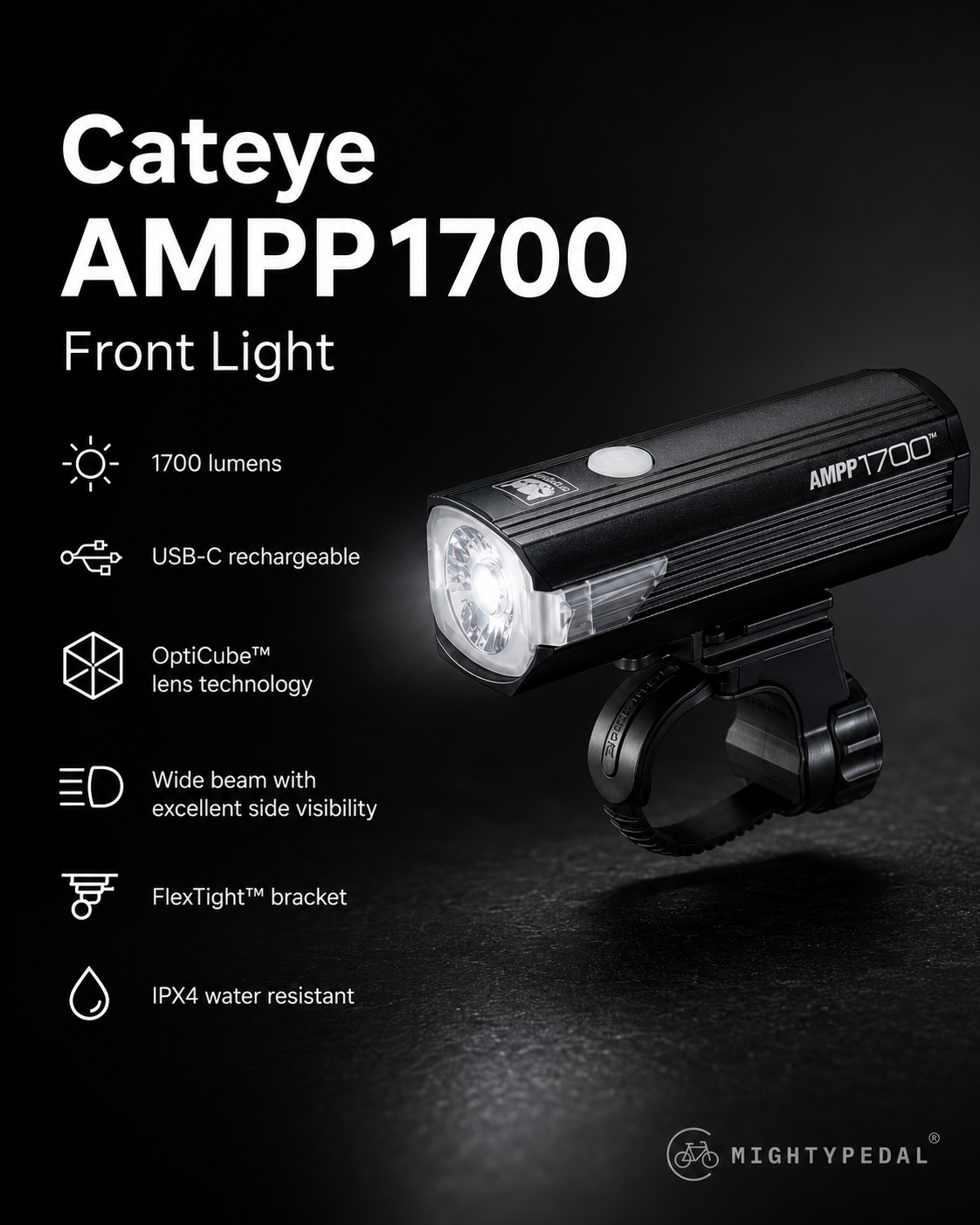Cateye AMPP1700 Front Light