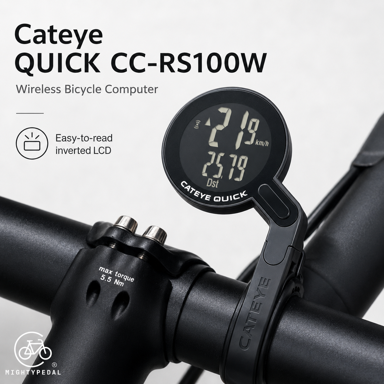 Cateye QUICK CC-RS100W Bicycle Computer