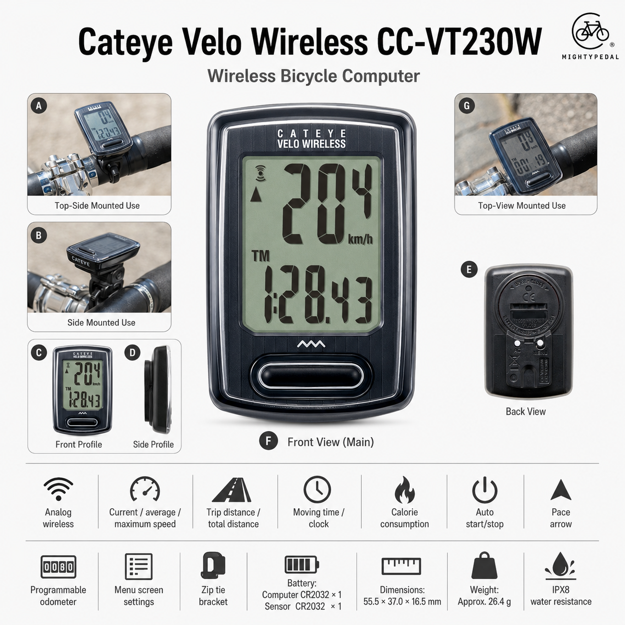 Cateye Velo Wireless CC-VT230W