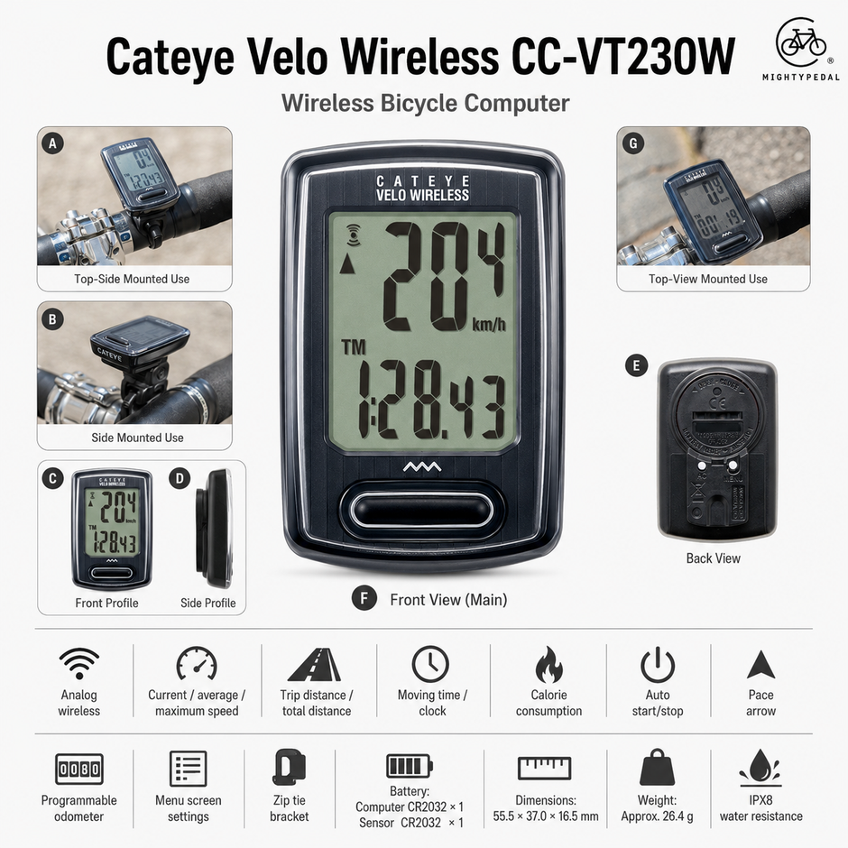 Cateye Velo Wireless CC-VT230W