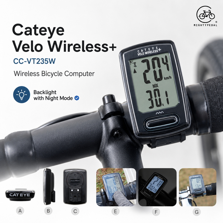 Cateye Velo Wireless+ CC-VT235W