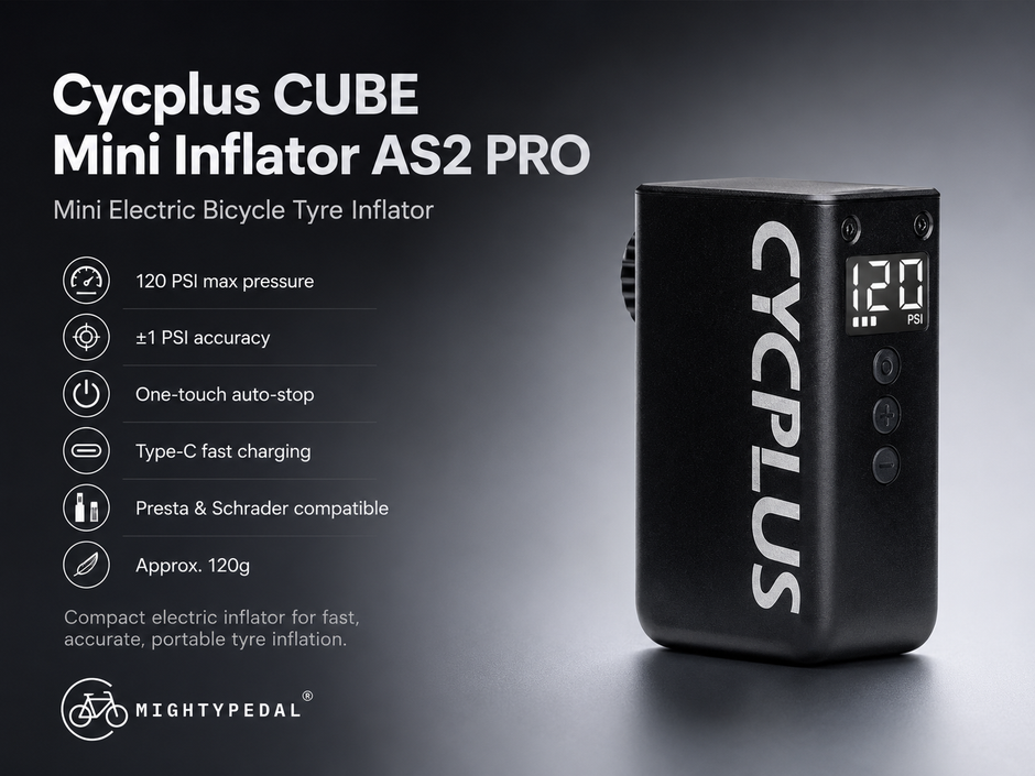 Cycplus CUBE Mini Inflator AS2 PRO Electric Bike Pump