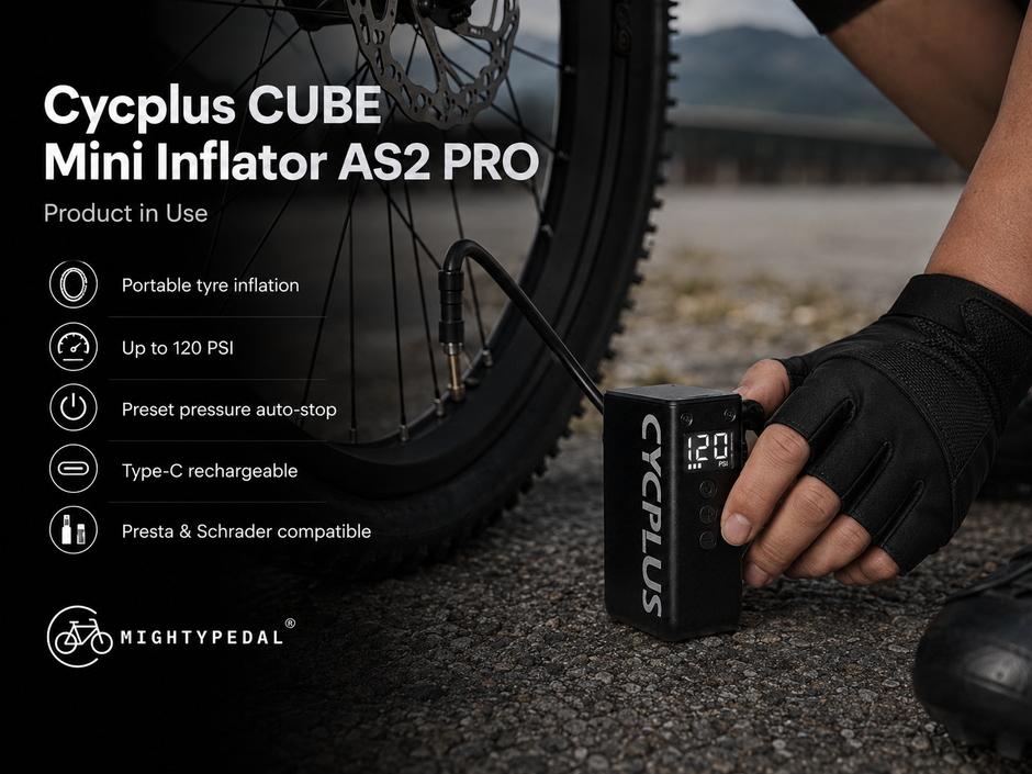 Cycplus CUBE Mini Inflator AS2 PRO Electric Bike Pump