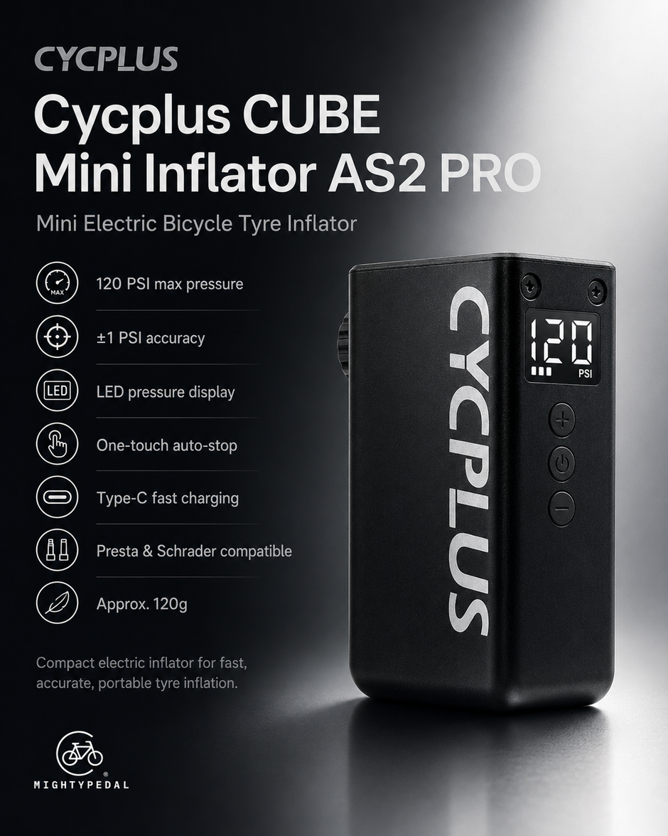 Cycplus CUBE Mini Inflator AS2 PRO Electric Bike Pump