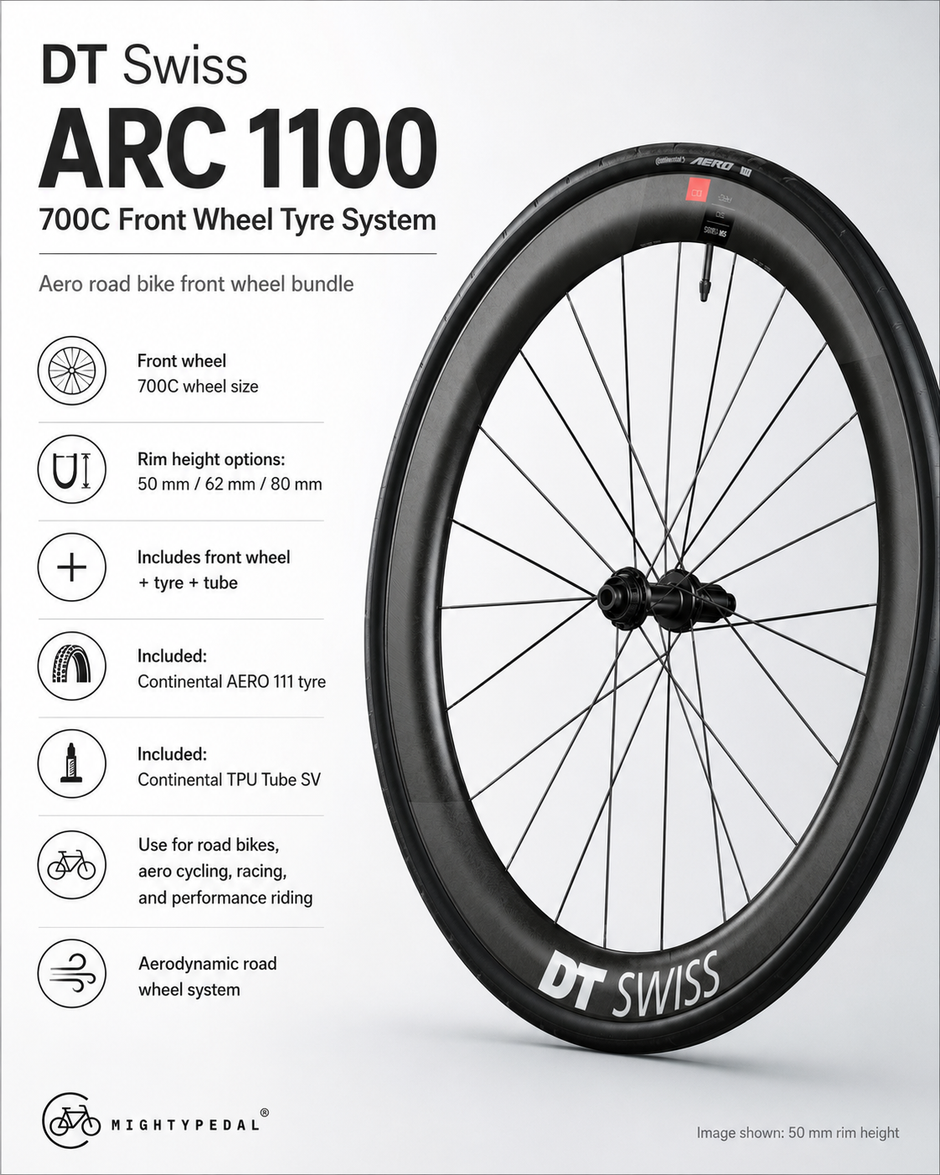 DT Swiss ARC 1100 700C Front Wheel Tyre System
