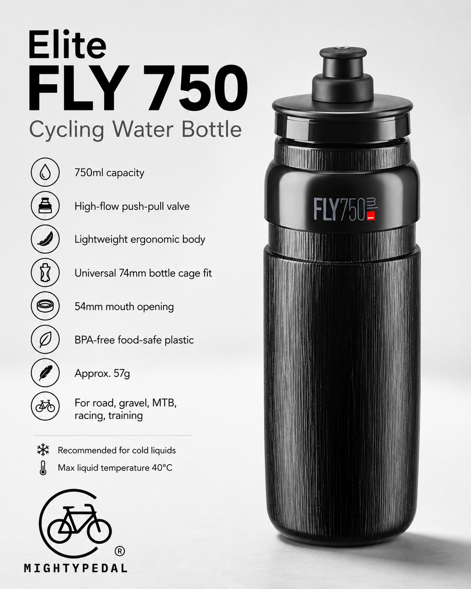 Elite FLY 750 Cycling Water Bottle