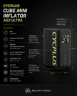 Cycplus CUBE Mini Inflator AS2 Ultra Electric Bike Pump