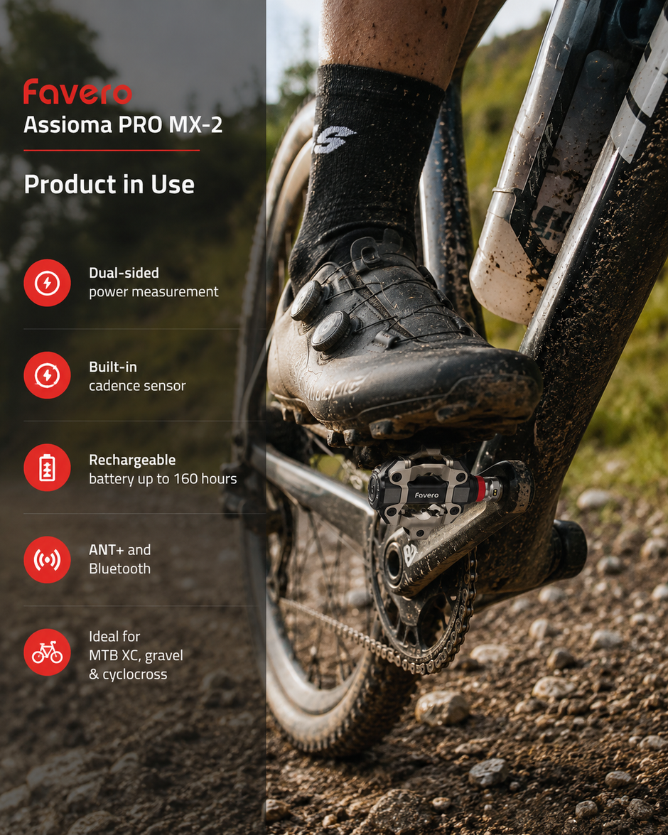 Favero Assioma PRO MX-2 SPD Power Meter Pedals Pair