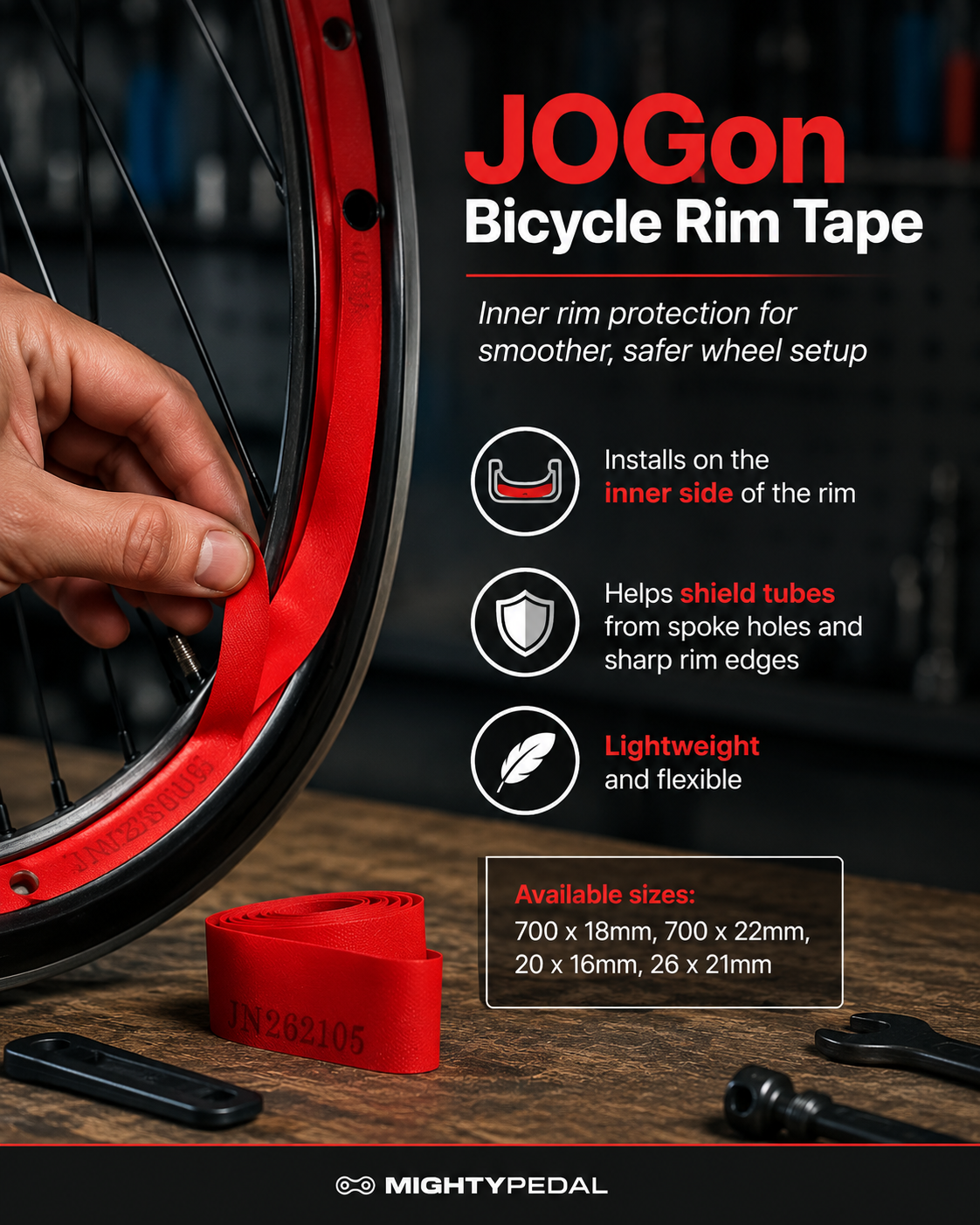 JOGon Bicycle Rim Tape