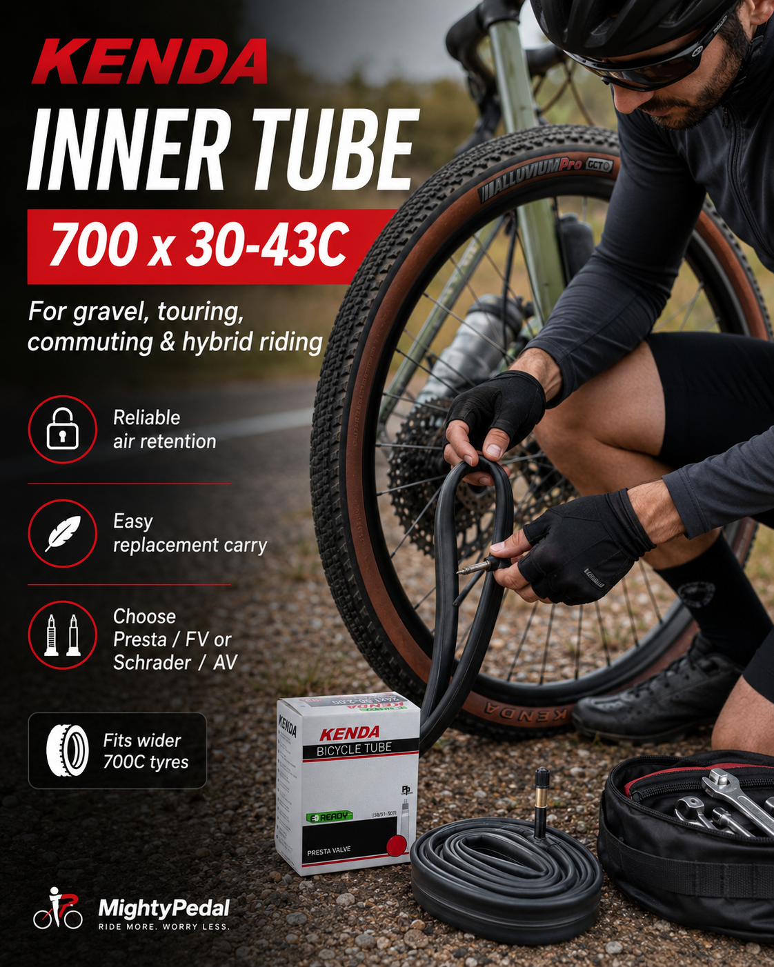 Kenda Inner Tube 700 x 30-43C
