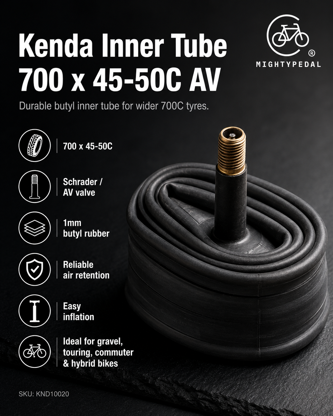 Kenda Inner Tube 700 x 45-50C AV