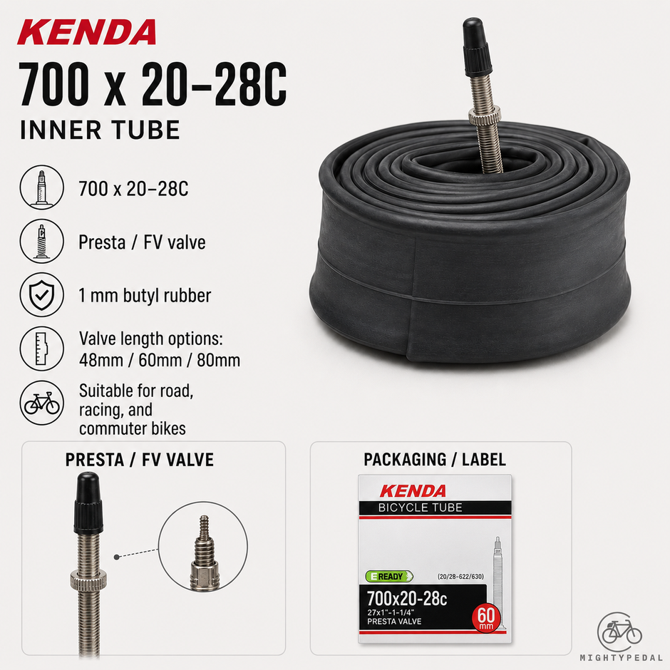 Kenda Inner Tube 700 x 20-28C FV