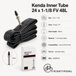 Kenda Inner Tube 24 x 1-1/8 FV 48L