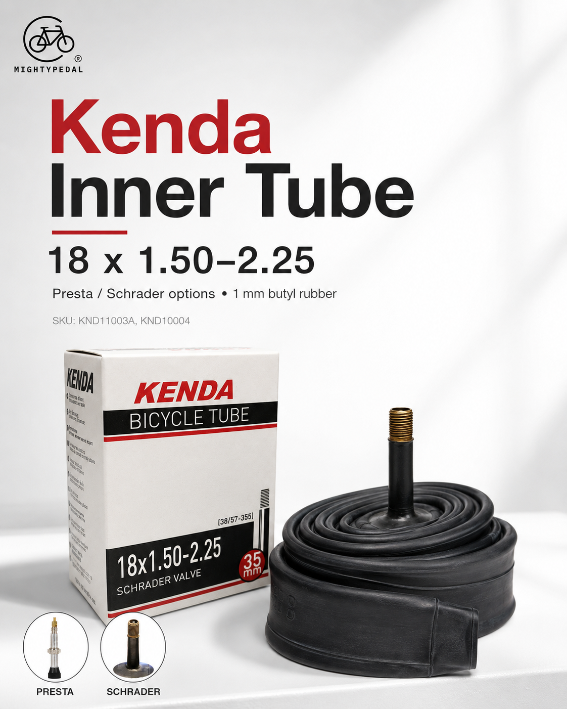 Kenda Inner Tube 18 x 1.50-2.25