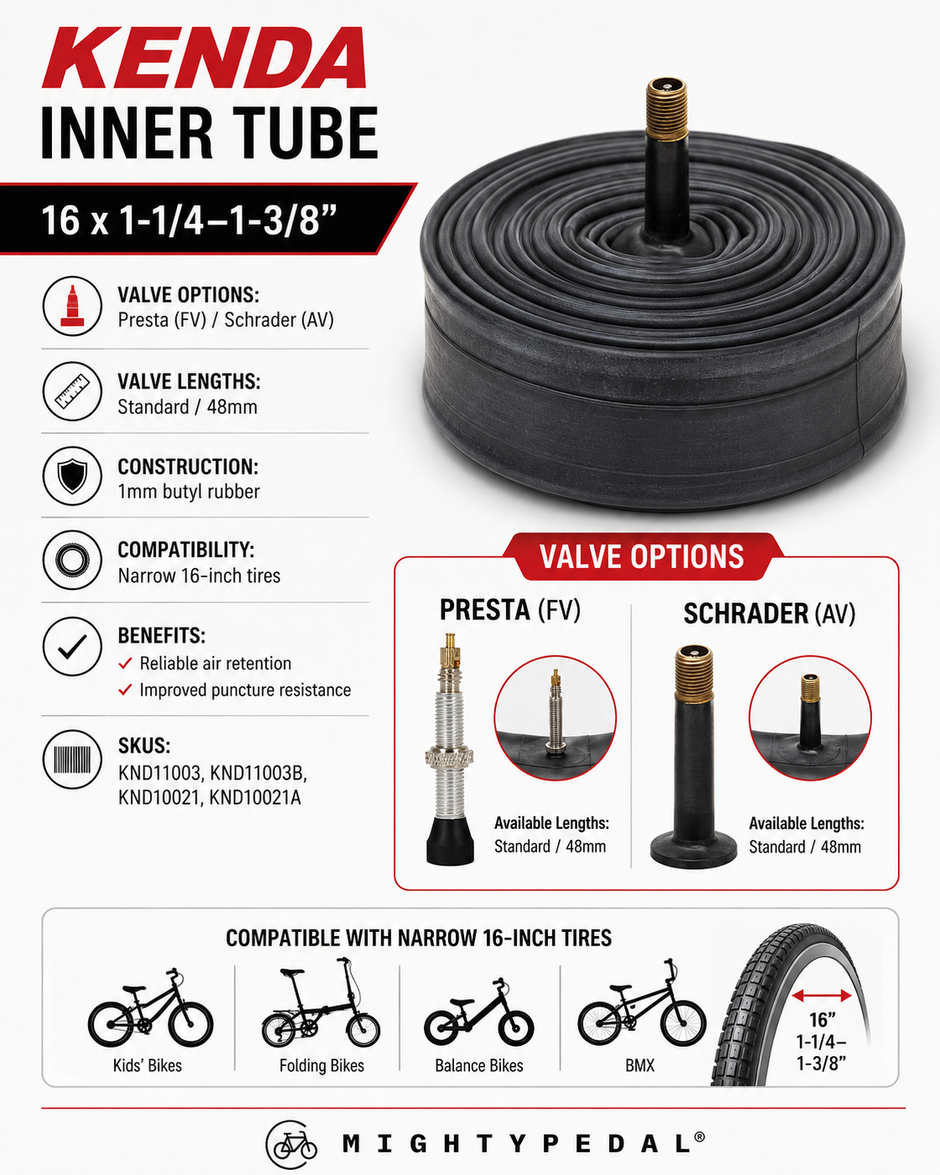 Kenda Inner Tube 16 x 1-1/4~1-3/8