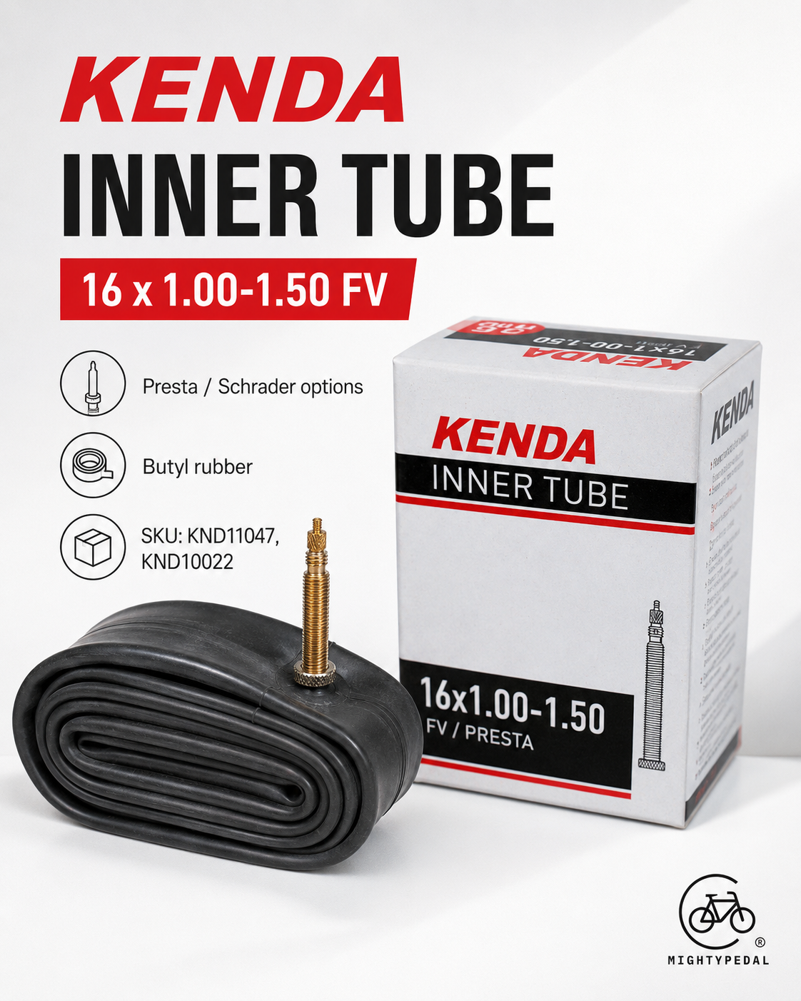 Kenda Inner Tube 16 x 1.00-1.50 FV
