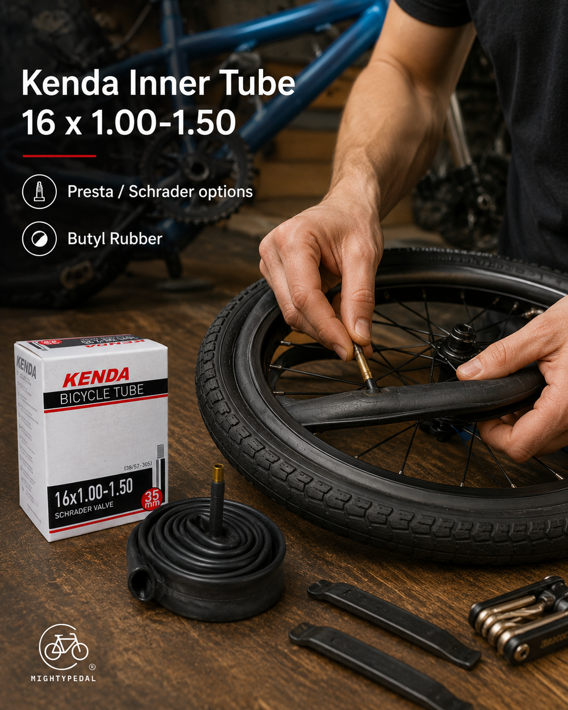 Kenda Inner Tube 16 x 1.00-1.50 FV