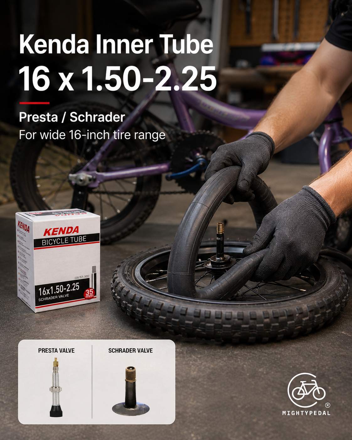 Kenda Inner Tube 16 x 1.50-2.25