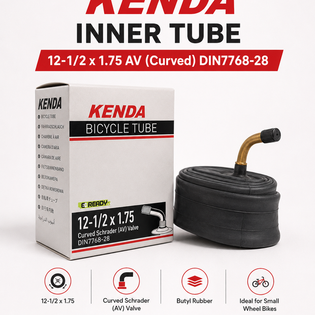 Kenda Inner Tube 12-1/2 x 1.75 AV (Curved) DIN7768-28
