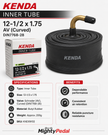 Kenda Inner Tube 12-1/2 x 1.75 AV (Curved) DIN7768-28