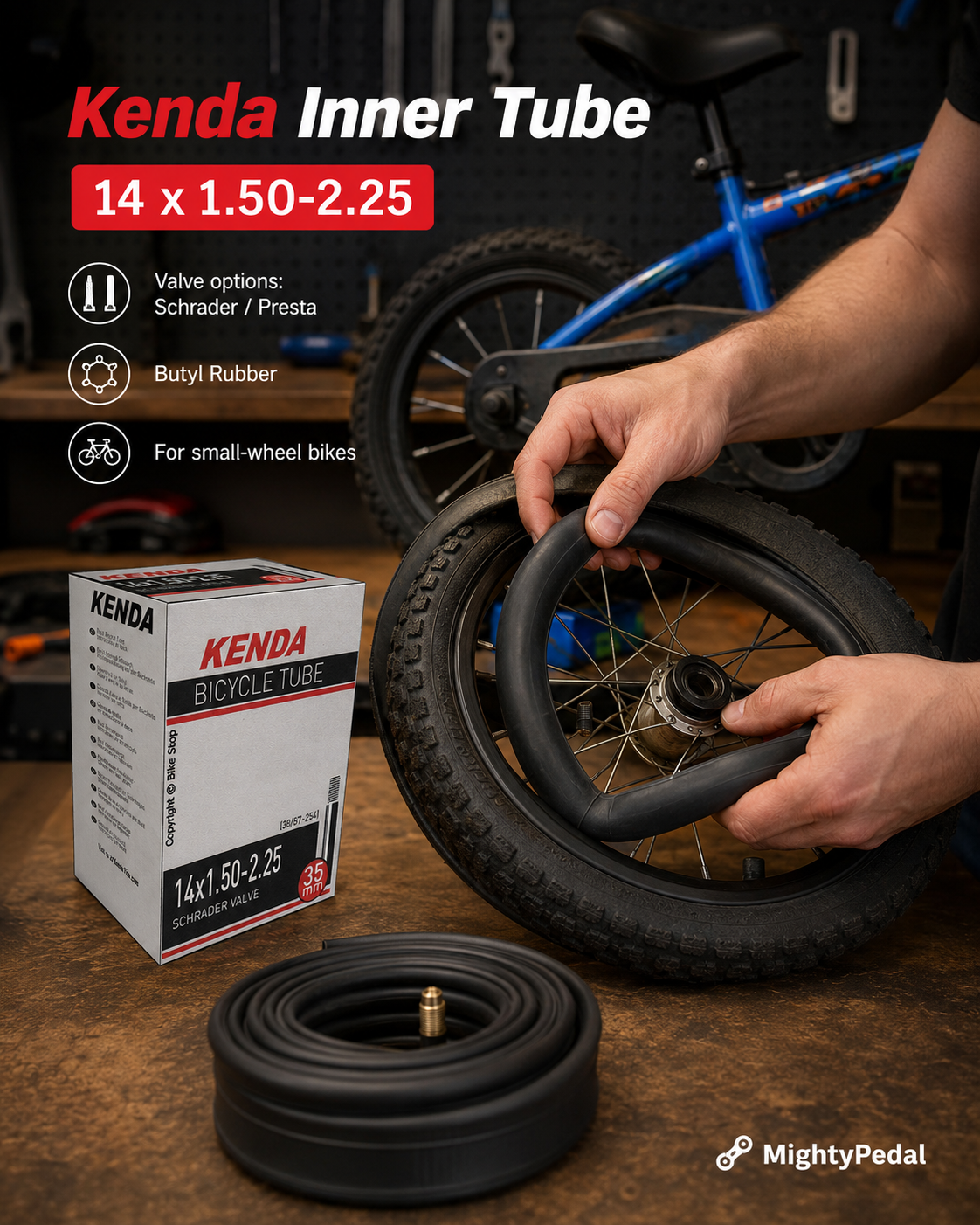 Kenda Inner Tube 14 x 1.50-2.25