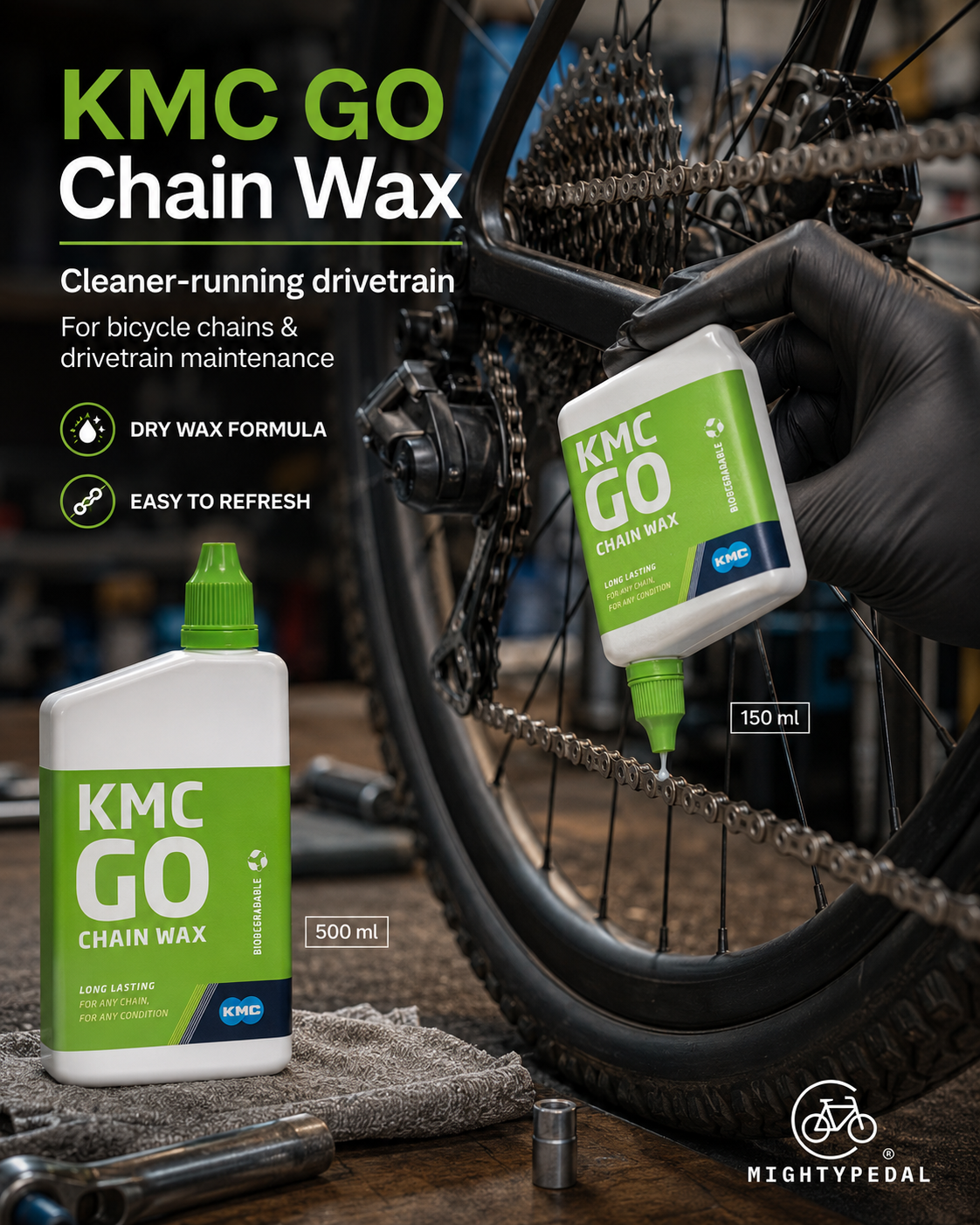 KMC GO CHAIN WAX, 150ml, 500ml