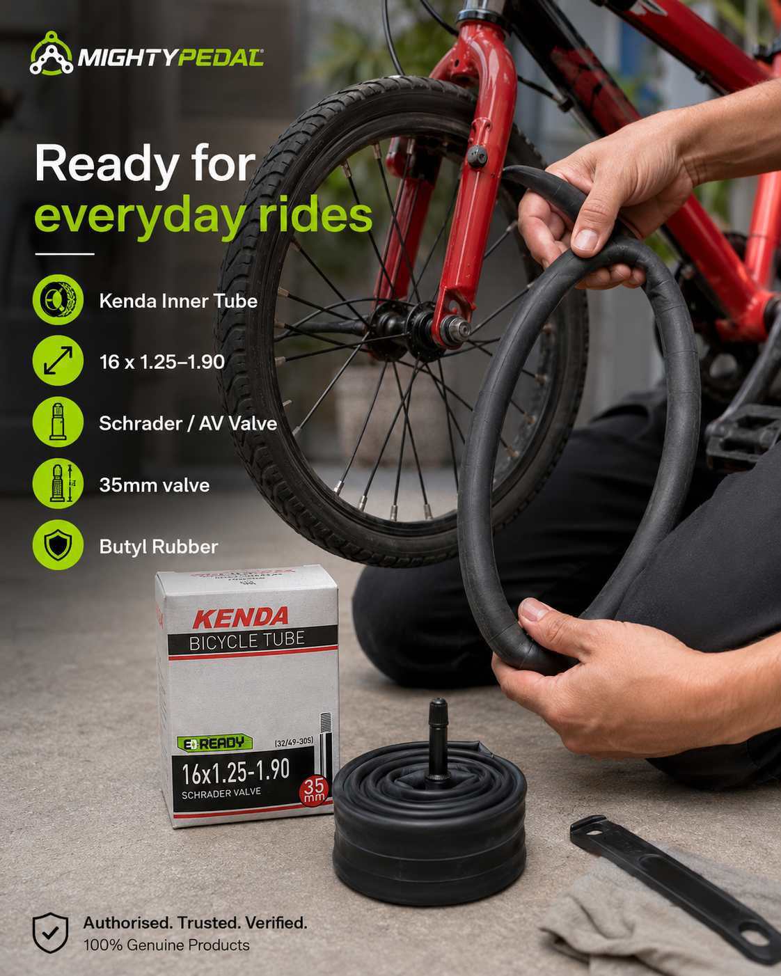 Kenda Inner Tube 16 x 1.25-1.90 FV