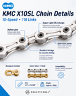 KMC X10SL Chain, 10spd, 116L