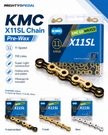 KMC X11SL Chain (Pre-Wax), 11spd, 118L