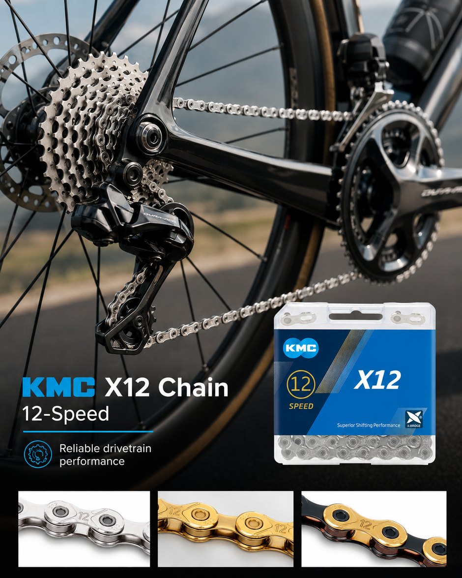 KMC X12 Chain, 12spd, 126L