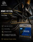 KMC X11SL Chain, 11spd, 116L