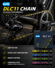 KMC DLC11 Chain, 11spd, 118L