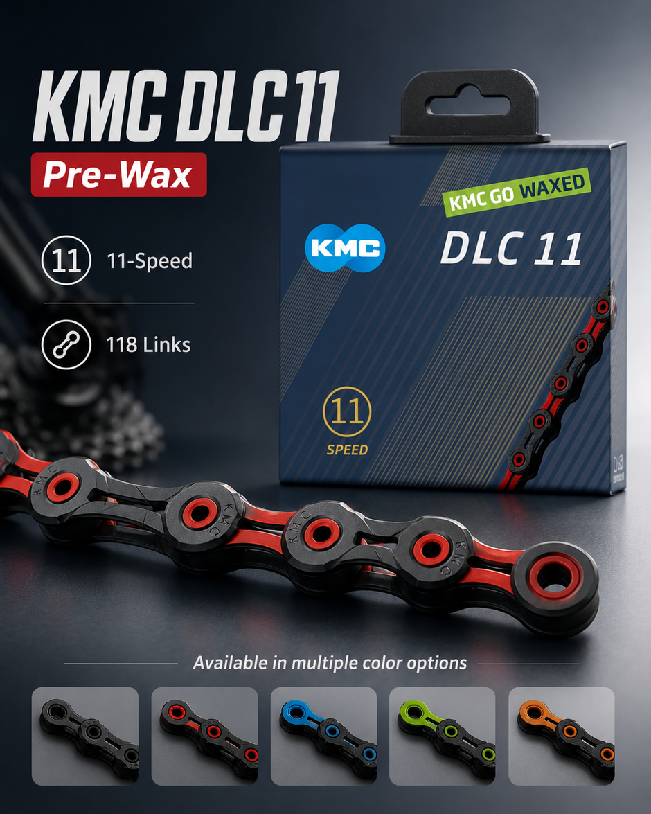 KMC DLC11 Chain (Pre-Wax), 11spd, 118L