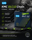 KMC DLC12 Chain, 12spd, 126L