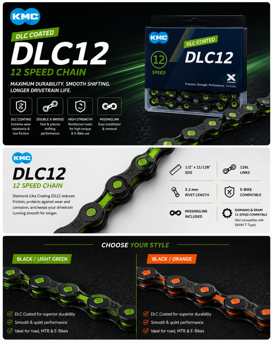 KMC DLC12 Chain, 12spd, 126L