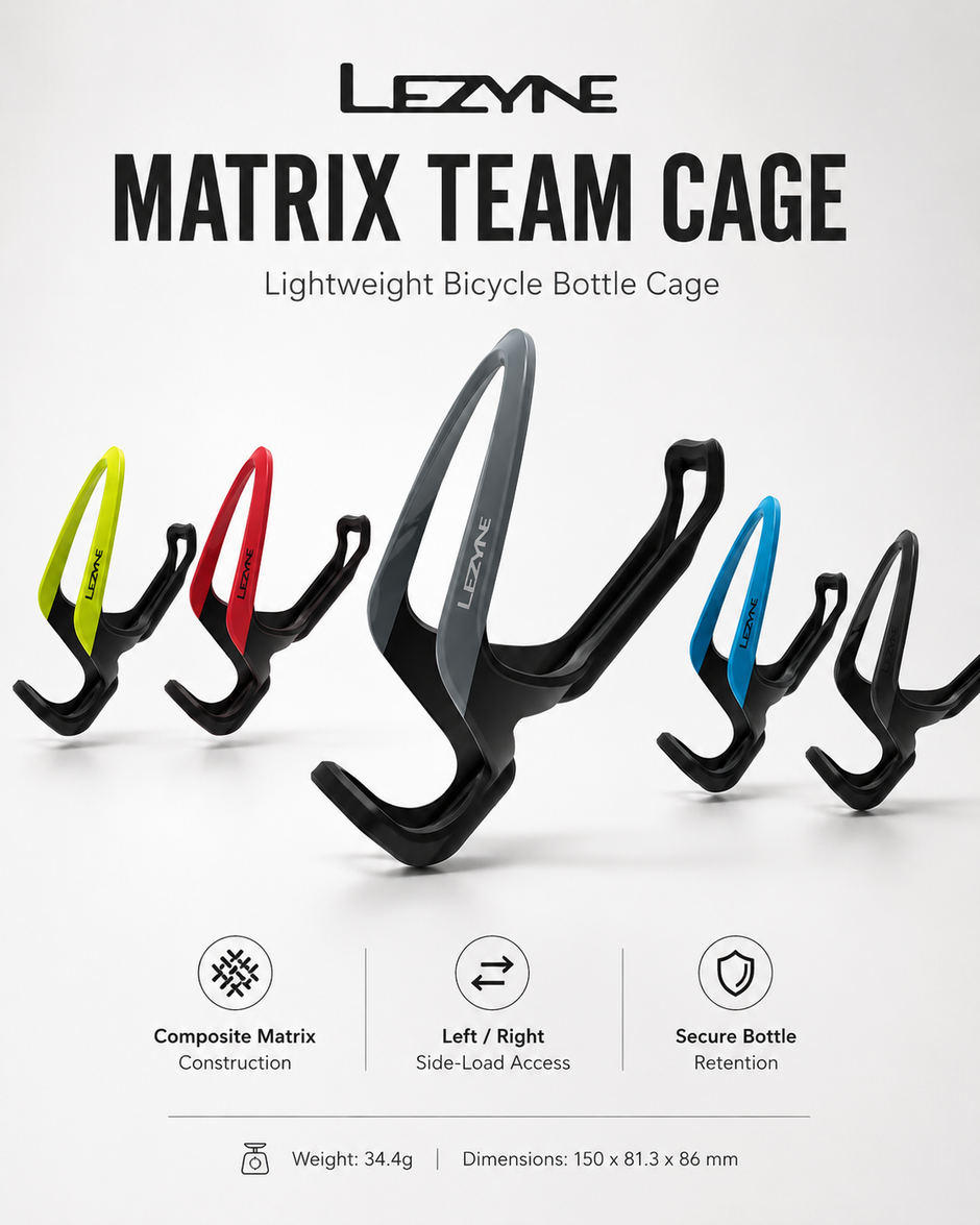 Lezyne Matrix Team Cage, Bicycle Bottle Cage