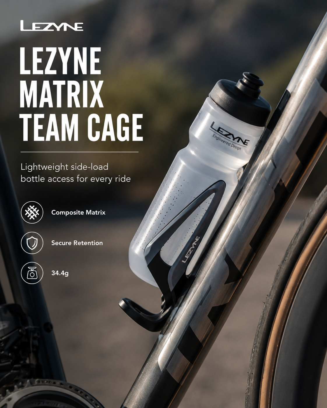 Lezyne Matrix Team Cage, Bicycle Bottle Cage