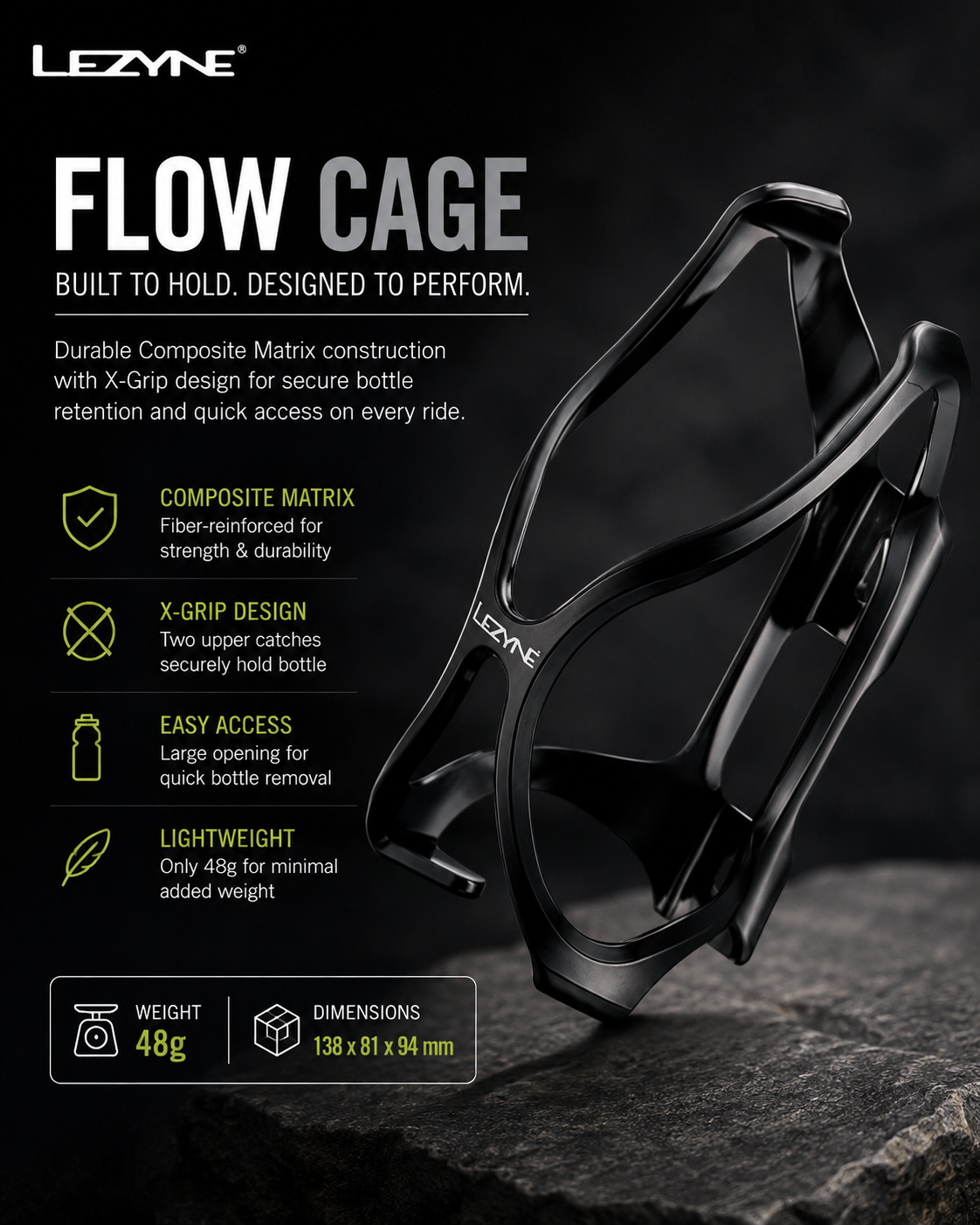 Lezyne Bicycle Flow Cage