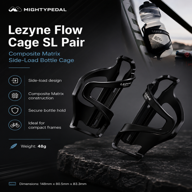 Lezyne Flow Cage SL Pair, Bicycle Bottle cage