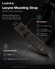 Lezyne Mounting Strap for Mini/Hecto/Micro/Classic/Micro Pro/Lite/Power, Bicycle light spare parts