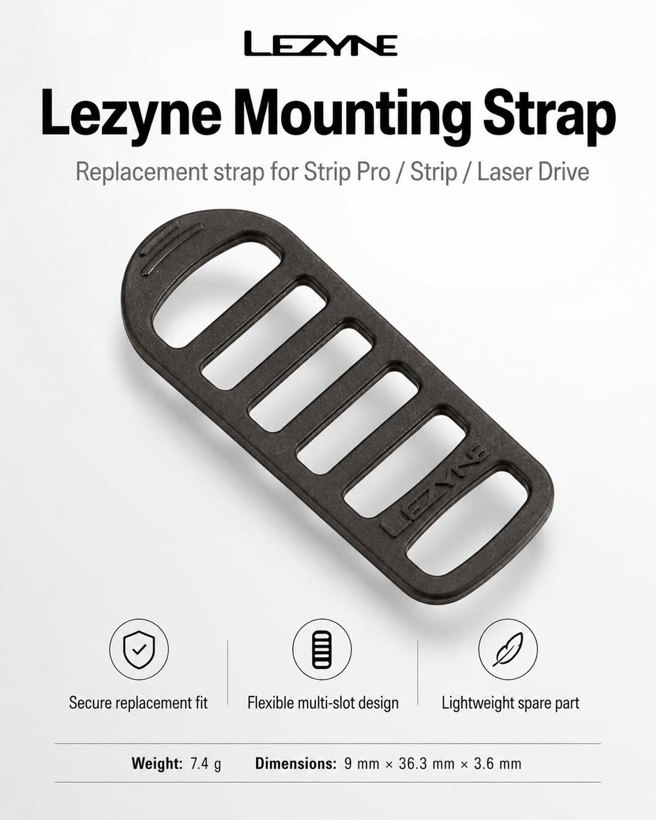Lezyne Bicycle Mounting Strap for Strip Pro/Strip/Laser Drive