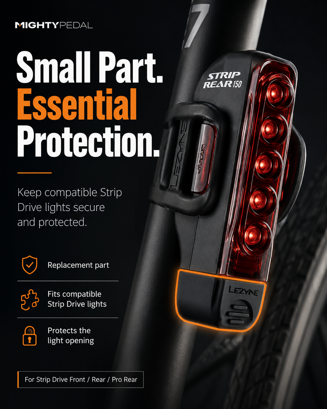 Lezyne Bicycle End Plug for Strip Drive F/R