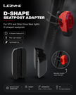 Lezyne D-Shape Seatpost Adapter for KTV and Strip Drive Rear Lights