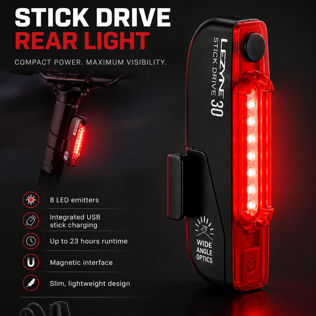 Lezyne Bicycle Stick Drive Rear Light