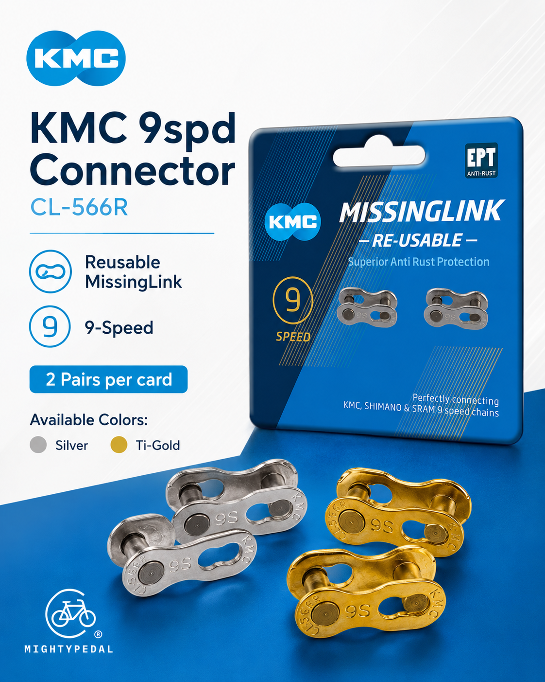 KMC 9spd Connector, CL-566R